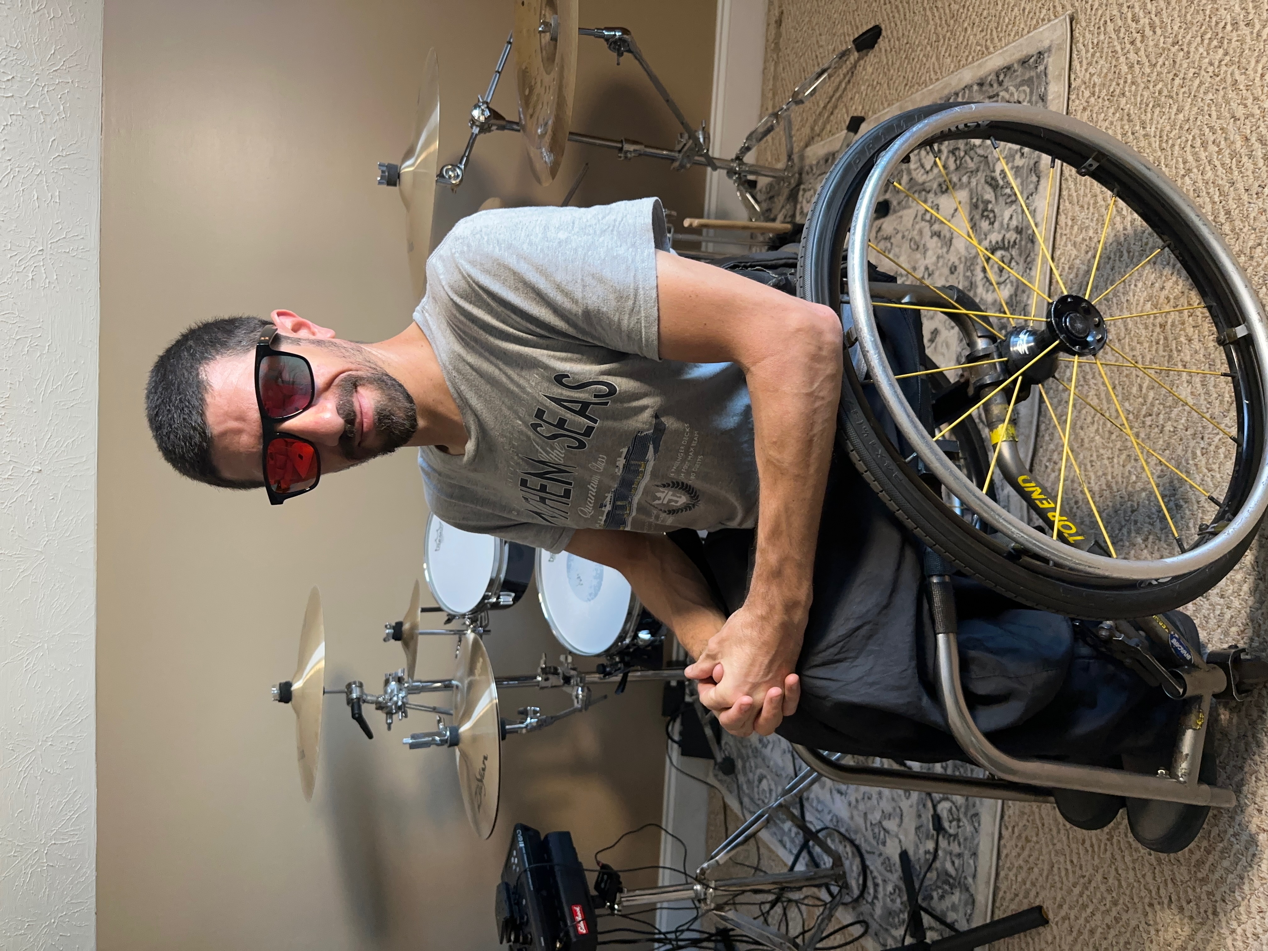 Jesse, paraplegic drummer who invented the Parapedal